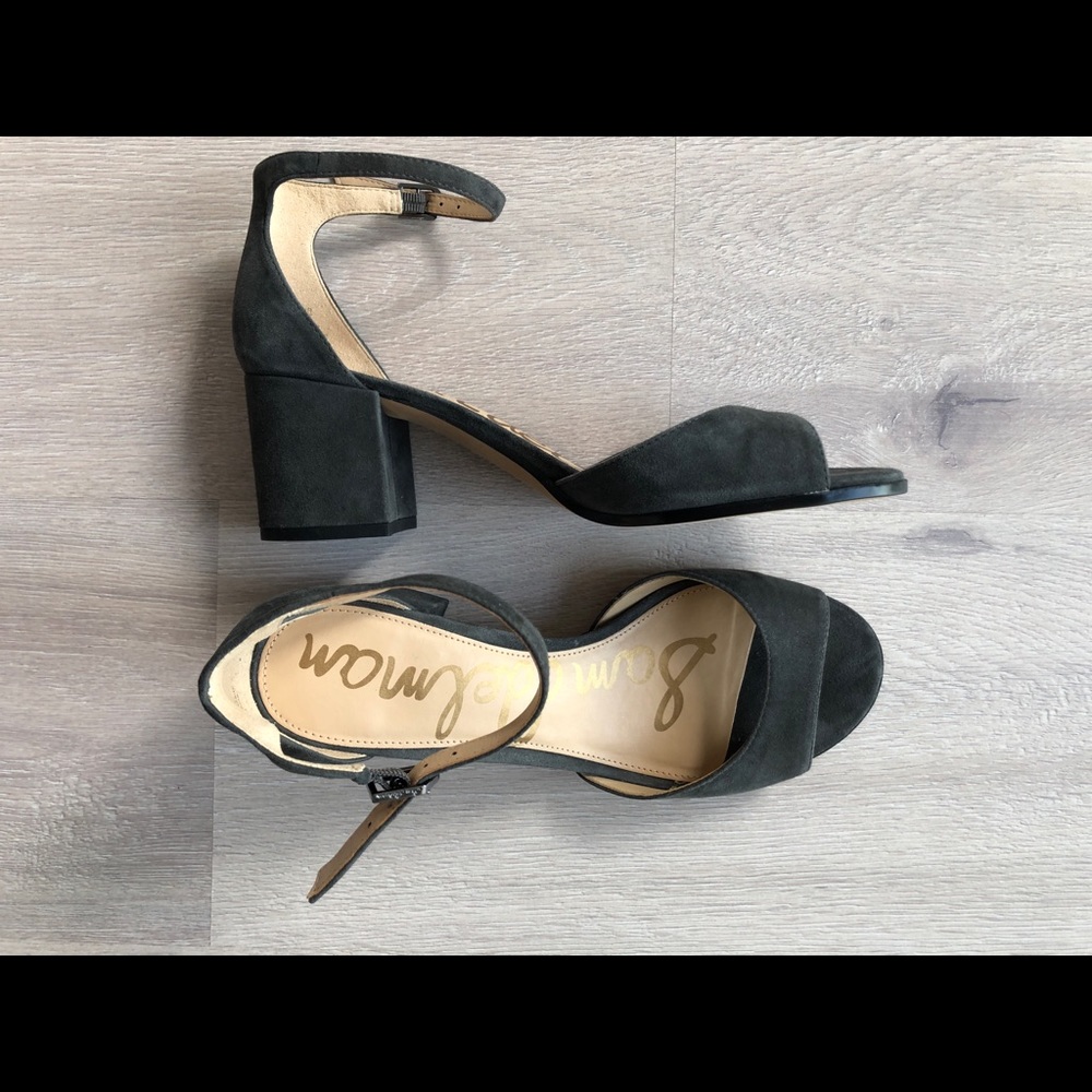 Sam Edelman grey suede sandals